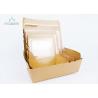Buy cheap Food Grade Customized Paper Takeaway Boxes With Clear Window For Food Stores from wholesalers