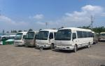 Toyota Coaster 24 Seats Small Bus with 7.00R16 Tires and Max Speed of 91-110 km