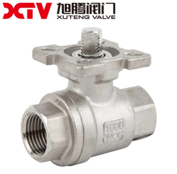 Acid Resistant 2PC Mounted Ball Valve Q11F-1000WOG Customizable for Media