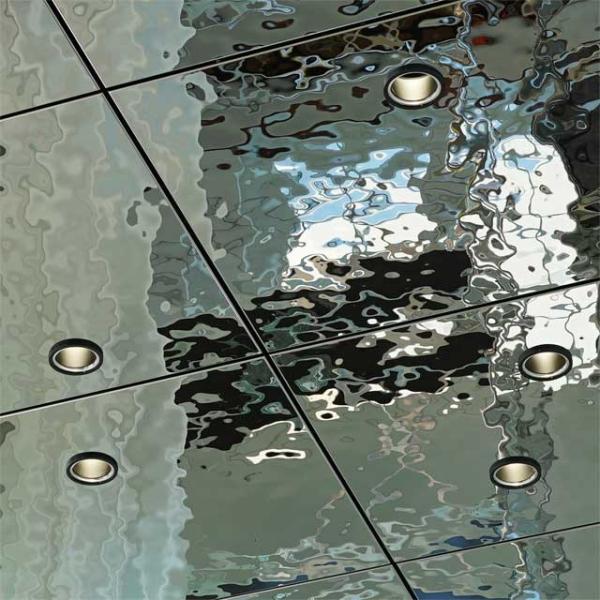 Buy cheap Hammered Stainless Steel Panels Rose Gold Mirror Finish For Facade Wall Cladding Curtain Wall Ceiling from wholesalers