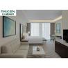 Buy cheap Economic Hotel Furniture Bedroom Sets Qatar / Arabic Light Luxury Furnitures Walnut + Golden SS from wholesalers
