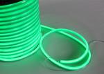 Mini 12V Led Neon Rope Light , Green Waterproof Led Flexible Neon Lights
