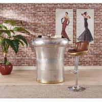 Buy cheap Tan Brown Backless Leather Counter Height Bar Stools Full Handwork Alluminium product