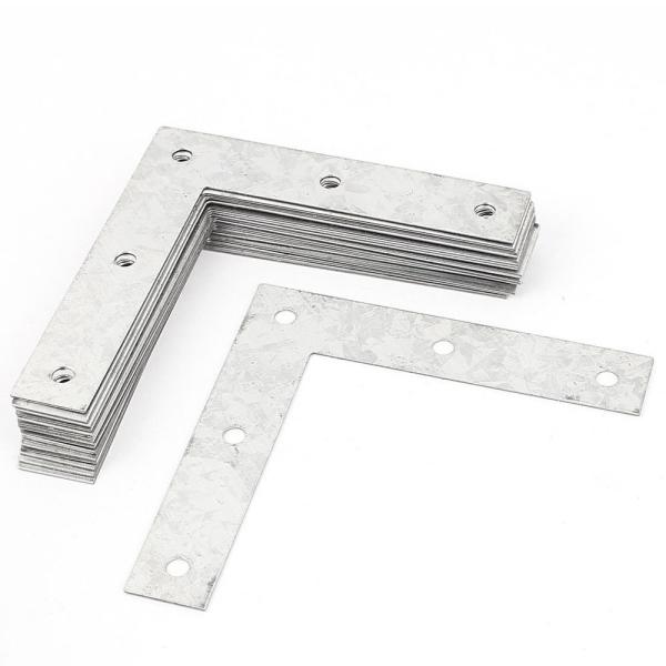 Buy cheap Silver Heavy Duty Metal Angle Brackets , Aluminium Shelf Brackets Zinc - Plating from wholesalers