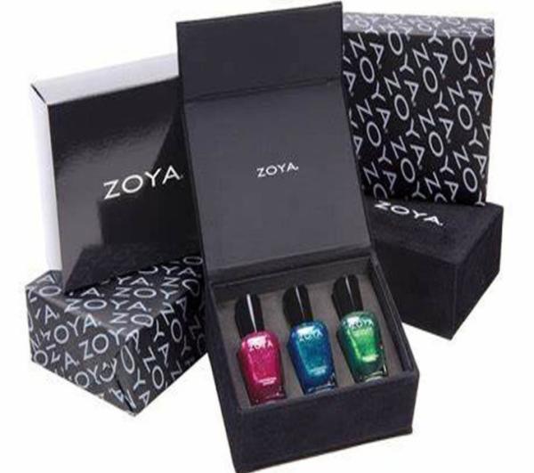 nail polish hinged packaging box book shape nail polish gift box fingernail