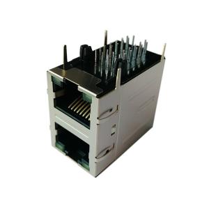 Buy cheap LPJG17091AENL 2X1 RJ45 Modular Jack , Gigabit Router RJ45 RJMG221032130NR from wholesalers
