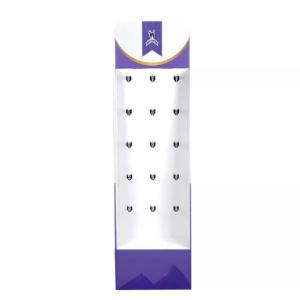 China Pet Store Display Stand , Cardboard Floor Display Stand With Peg Hooks on sale