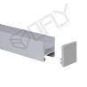 Buy cheap Surface Mounted Aluminum LED Profile Prismatic Cover Anti-Dazzle For LED Strip Light from wholesalers