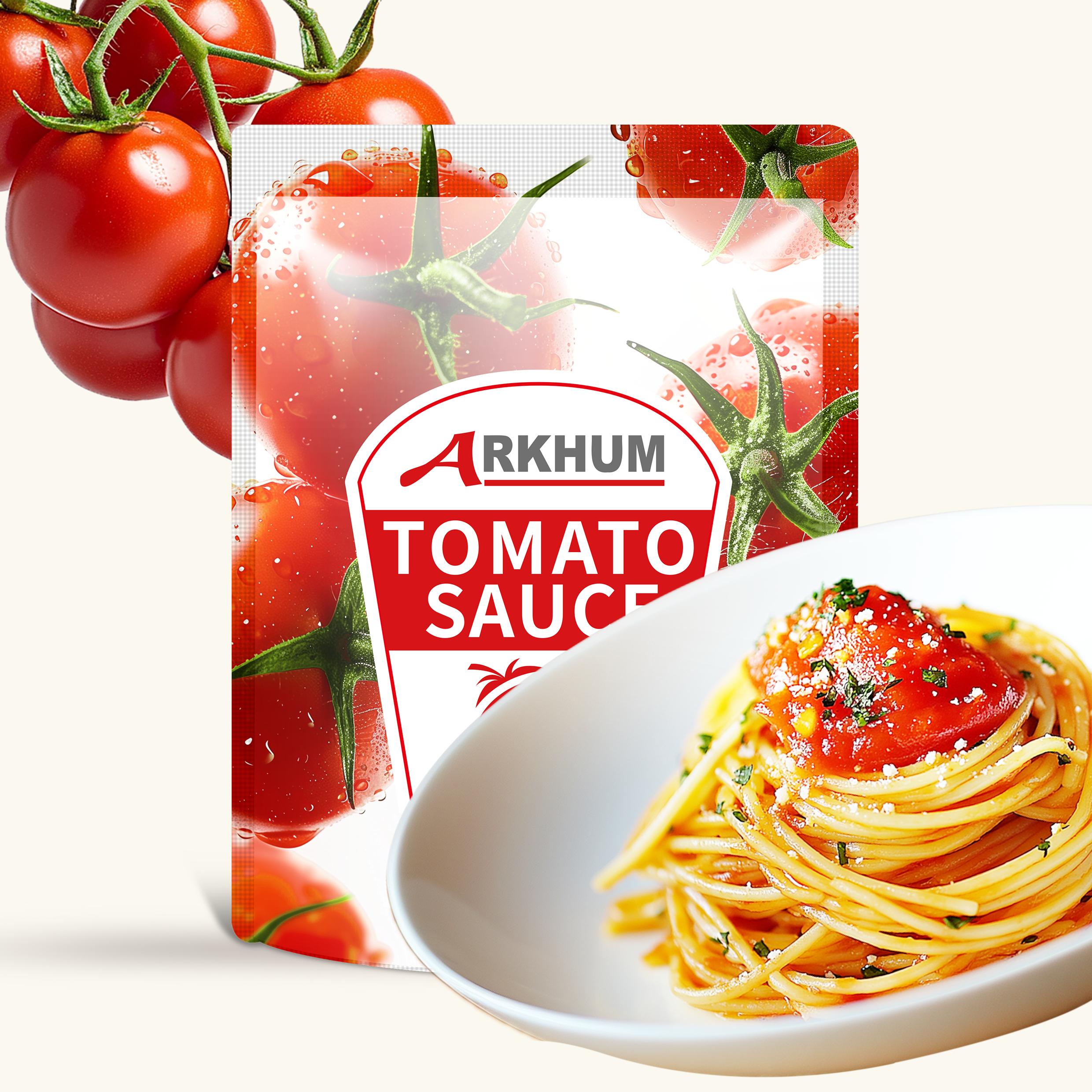 4.2g Protein Pouch Tomato Sauce For Cooking 180g Ketchup Small Sachet