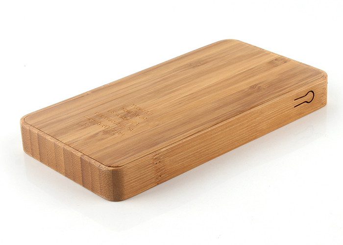 Bamboo Appearance Square Portable Charger With DC 5v/2a Input Current