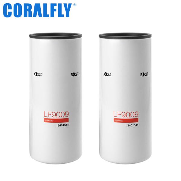 Buy cheap CORALFLY LF9009 Cross Reference Lube Oil Filter 17 Micron from wholesalers