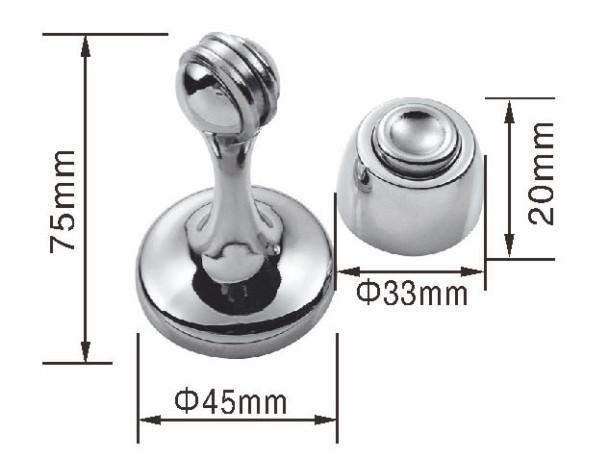 Buy cheap Casting Stainless Steel Interior Door Stops , Magnetic Steel Door Stopper from wholesalers