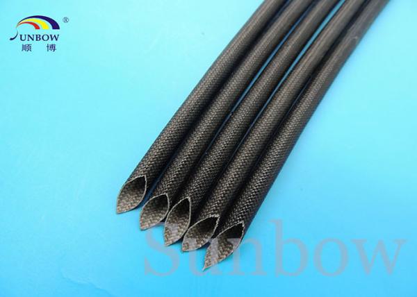 Buy cheap Silicone Fiberglass Sleeving High Temperature 8mm Black from wholesalers