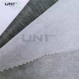 China Plain Weave Double Dot Woven Interlining Waterjet 150cm Width on sale