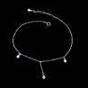 Buy cheap White Gold 925 Silver Cubic Zirconia Bracelet Tassel Item Korean Style from wholesalers