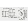 Buy cheap N Type Female Flange Hole Mount RF Coaxial Connector from wholesalers