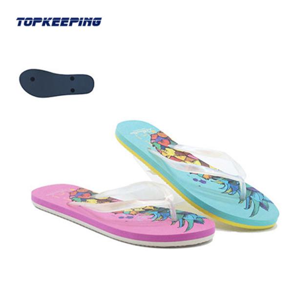 Buy cheap Summer Ladies Flip Flop EVA PVC Solid Flat Flip Flop from wholesalers