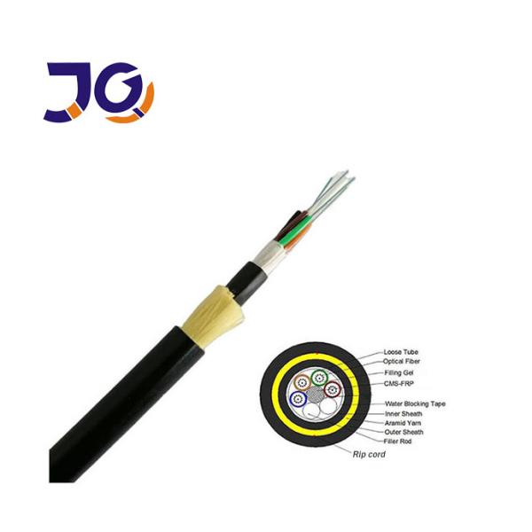 Buy cheap Outdoor Aerial Double Jacket ADSS Fiber Optic Cable 24 96 Core HDPE Non Metal from wholesalers