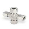 Buy cheap BSP Double Ferrule 25mm 6000 Psi SS316 Pipe Fittings Cross from wholesalers