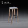 Buy cheap High Leg Kitchen Counter Bar Stool Solid Wood 48cm Width Nordic from wholesalers