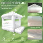 Commercial Adults Kids Inflatable Bouncer White Bouncy House Inflatable Jump