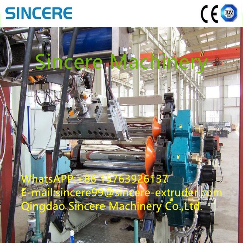 ABS PS PC PET PMMA PP Single Layer Sheet Extruder Machine Production Line