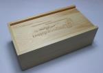 Sliding Lid Handmade Wooden Boxes , Handcrafted Wooden Boxes For Photos / Usb