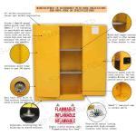 2 Door Vented Laboratory Locking Metal Flammable Storage Cabinet For Liquid