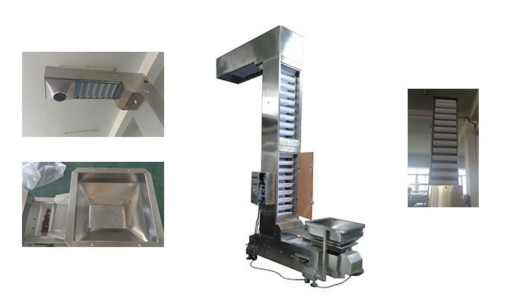 Oil Resistant Z Type Bucket Elevator Machine For Rice Bulk Goods