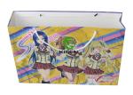 Retail Paper Merchandise Bags With Handles Christmas Printed Rope Handle Bags