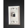 Buy cheap Single Port Network Cable Faceplate RJ45 Keystone 120 Type Face Plate 120 * 86 from wholesalers