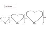 RK Bakeware China Foodservice NSF Heart Shape Cake Baking Mold , Stainless Steel