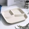 Buy cheap Reusable 3-Compartment Dinner Plate BPA-Free Microwave Dishwasher Safe Wheat Fiber PP from wholesalers