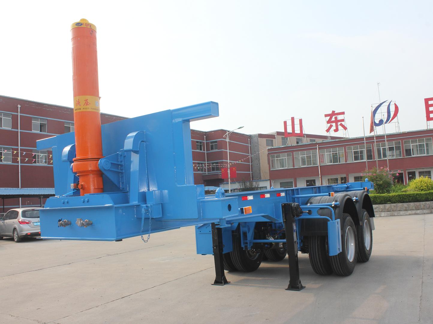 OE NO. Juyuan Trailer 3 Axles 40ft Tipping Chassis Container Tipper Trailer for Stone