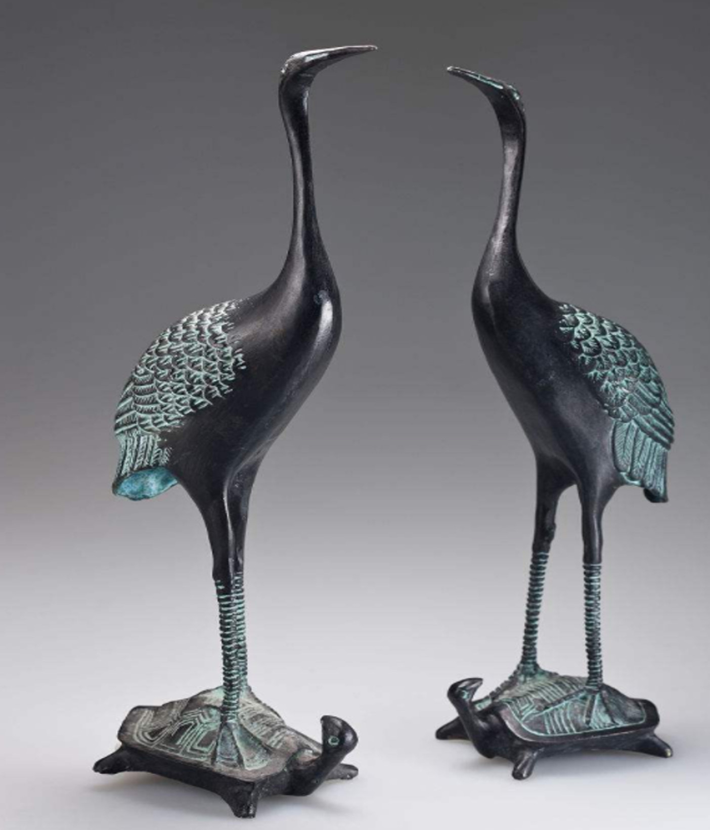 Cast Bronze Indoor Metal Sculptures Ancient Style 1.5m Length For Art Collection