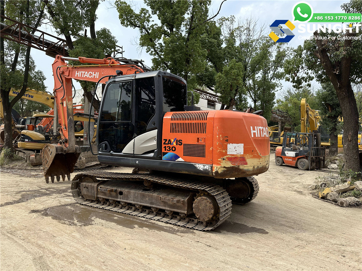 13 Ton High Performance Used Construction Equipment Crawler Excavators Hitachi ZX130 Used Excavator HitachiZX130 for Sale