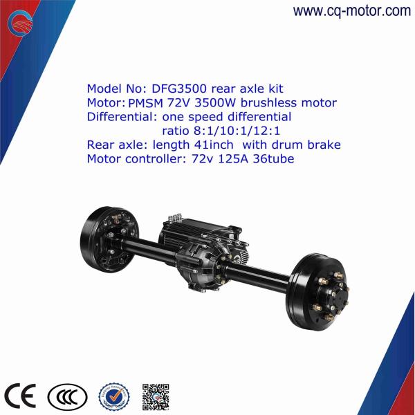 Buy cheap 850w Eletric Vehicle Rear Axle With Brushless Motor,Auto rickshaw motor kits cq motor from wholesalers