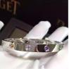 Buy cheap Fine Jewelry Car Tier Love Bracelet White Gold Aquamarines Sapphires Spinels Amethysts from wholesalers