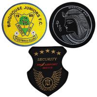Buy cheap Heat Cut Border 22.8cm Embroidered Logo Badges For T Shirts Holes product