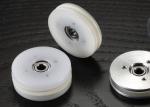 White Aluminum Ceramic Wire Roller oil winding wire guide pulley fine polishing