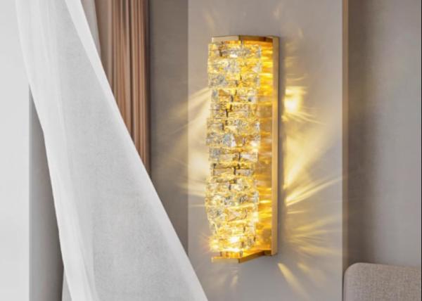 Buy cheap Wall lamp crystal living room bedroom TV background wall stairs balcony outdoor waterproof villa wall door lamp from wholesalers