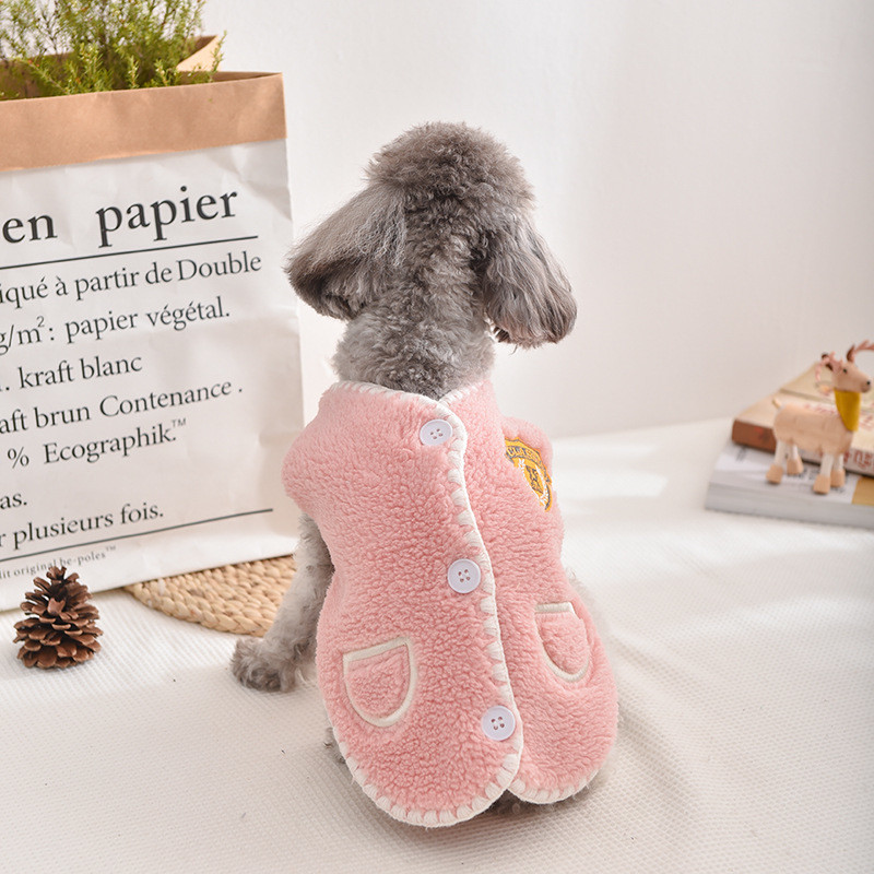 New Preppy Waistcoat Vest Cute Pet Clothing And Accessories Winter Teddy Cat Clothes