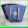 Buy cheap LUDA painted star wheat straw tote handbag from wholesalers
