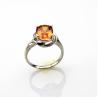 Buy cheap Fashion Jewelry 925 Silver 8mmx10mm Oval Citrine Cubic Zircon Ring (R131) from wholesalers