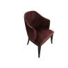 Buy cheap Modern wholesale beech wood red fabric upholstery dining chairs with neilheads, desk chair,side chair for dining rooms from wholesalers