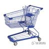 Buy cheap 120L Zinc Plated Shopping Cart Trolley Cold Rolled Steel + Plastic Material from wholesalers