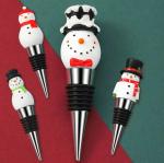 Christmas Birthday Promotional Gift Wine Stopper Party Gold Silver Wine Bottle