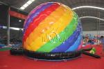 Colorful Inflatable Bounce House / Inflatable Disco Dome PVC Material Customized