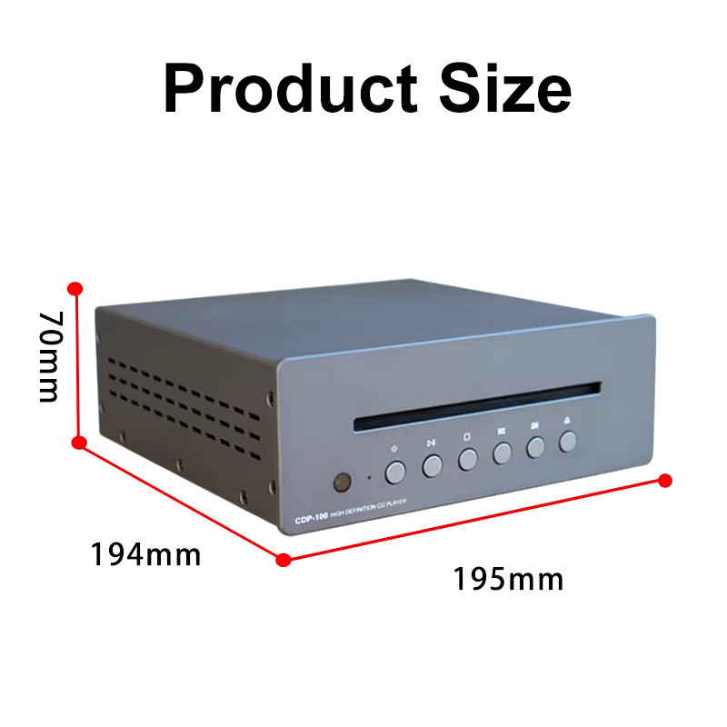 Remote Control Metal HiFi CD Player For Home Plays All Regions And Formats