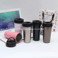 Buy cheap 16oz Custom printed logo portalbe car water cup creative insulation cup double product